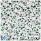 BeadTin White Opaque 7mm Coin Plastic Alpha Beads - Green Hearts (250pcs)